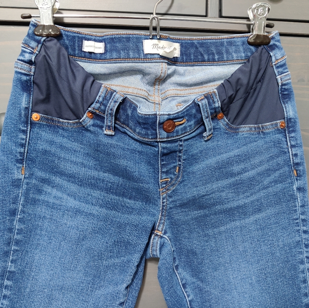Madewell skinny maternity jeans 27